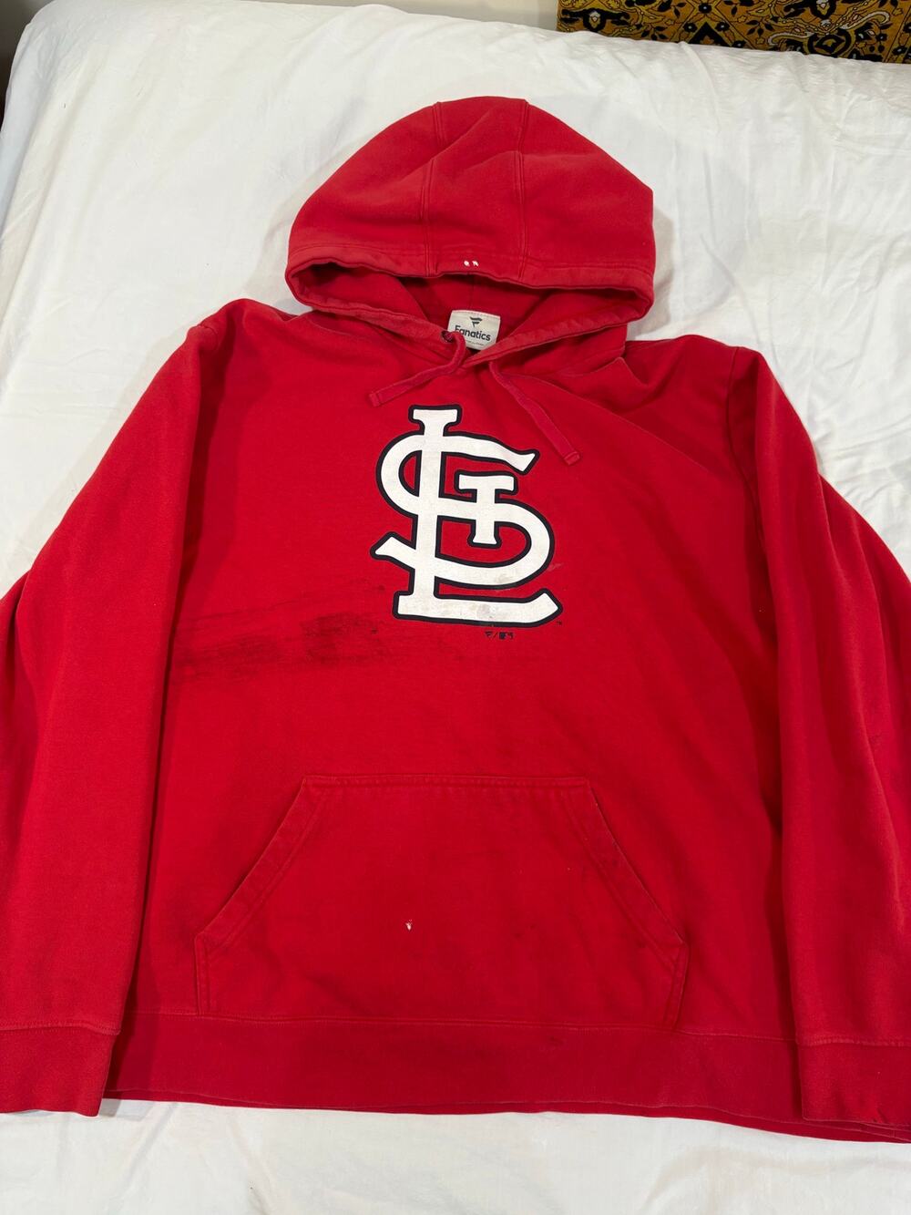 St. Louis Cardinals Baseball MLB Fanatics Pullover Hoodie Size 3XL